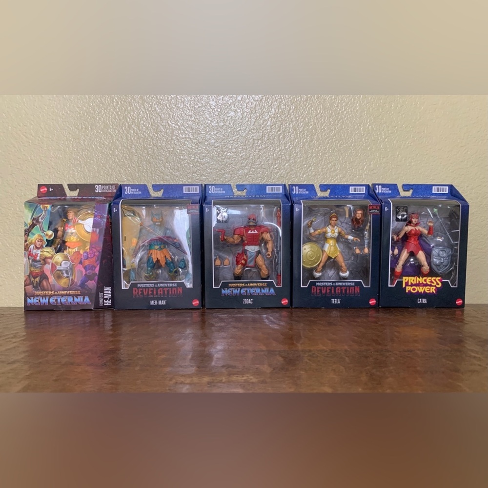 NIB Mattel 2022/24 Masterverse 5pc Action Figures Bundle
